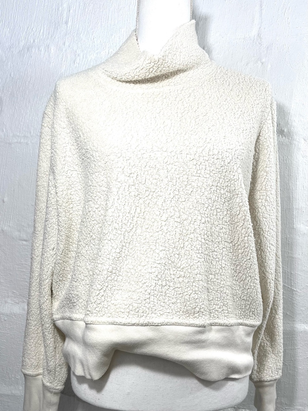 MADEWELL MOCK NECK SOFT SHERPA SWEATSHIRT